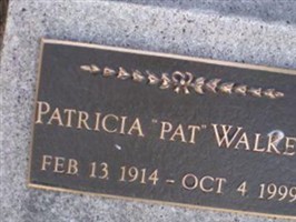 Patricia "Pat" Walker Patricia "Pat" Walker