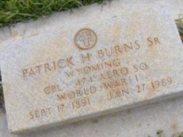 Corp Patrick H Burns, Sr Corp Patrick H Burns, Sr
