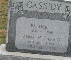 Patrick Joseph Cassidy Patrick Joseph Cassidy