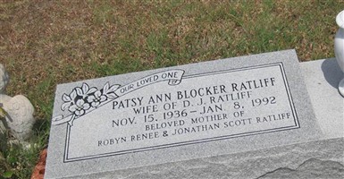 Patsy Ann Blocker Ratliff Patsy Ann Blocker Ratliff