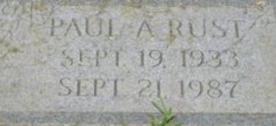 Paul A Rust Paul A Rust