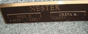 Paul D. Nester Paul D. Nester