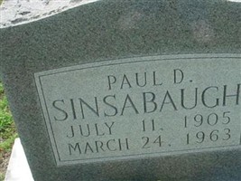 Paul D Sinsabaugh Paul D Sinsabaugh