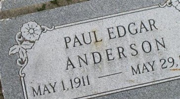 Paul Edgar Anderson Paul Edgar Anderson