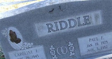 Paul F Riddle Paul F Riddle