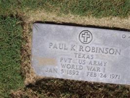 Paul K Robinson