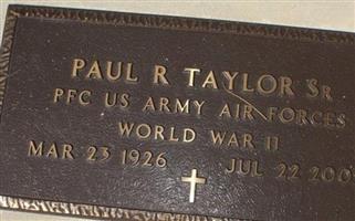 Paul R Taylor, Sr