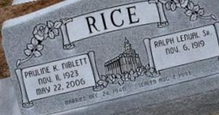 Pauline K. Niblett Rice Pauline K. Niblett Rice