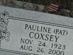 Pauline "Pat" Coxley Pauline "Pat" Coxley