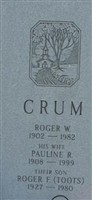 Pauline Vera Redmond Crum Pauline Vera Redmond Crum