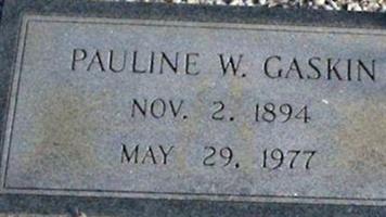 Pauline Webster Gaskin