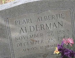 Pearl Albertie Alderman Pearl Albertie Alderman