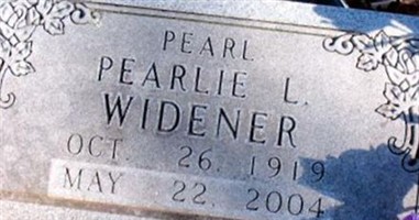 Pearl L. "PEARLIE" Widener