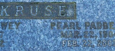 Pearl Padberg Kruse Pearl Padberg Kruse