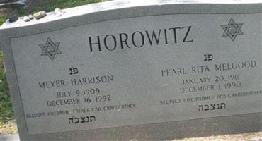 Pearl Rita Melgood Horowitz
