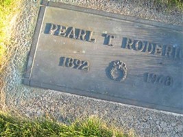 Pearl T Roderick