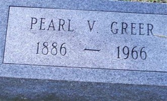 Pearl V Greer