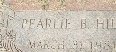 Pearlie B Hill