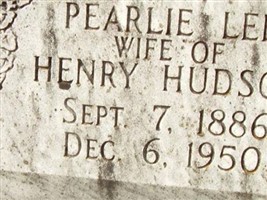 Pearlie Lee Hudson