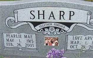 Pearlie Mae Wood Sharp Pearlie Mae Wood Sharp