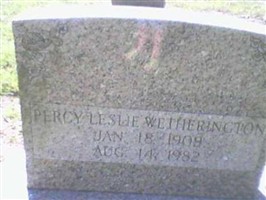 Percy Leslie Wetherington Percy Leslie Wetherington