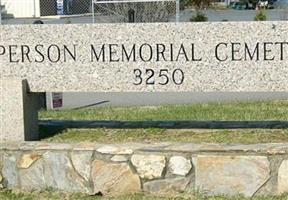 Person Memorial Cemetery