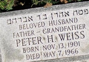 Peter H Weiss Peter H Weiss