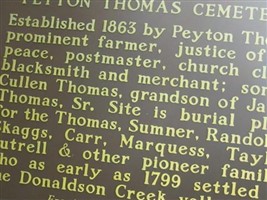 Peyton Thomas Cemetery