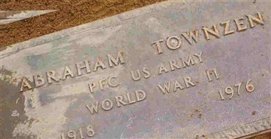 PFC Abraham "Abe" Townzen PFC Abraham "Abe" Townzen