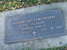 PFC Alvin M Simonsen
