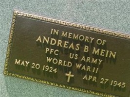 PFC Andreas B. Mein