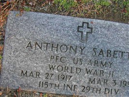 PFC Anthony Sabetta