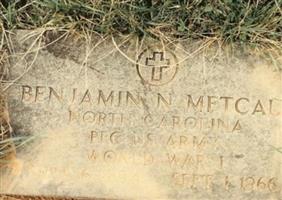 PFC Benjamin Nelson Metcalf