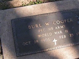 PFC Burl W Cooper PFC Burl W Cooper