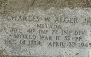 PFC Charles W. Alger, Jr PFC Charles W. Alger, Jr