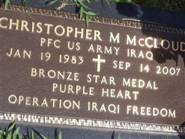 PFC Christopher Michael McCloud