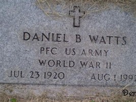 PFC Daniel B Watts PFC Daniel B Watts