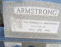 PFC Donald E Armstrong PFC Donald E Armstrong