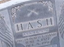 PFC Donald L Hash