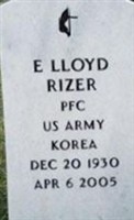 PFC E. Lloyd Rizer PFC E. Lloyd Rizer