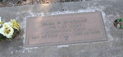 PFC Elza G. Sprowls