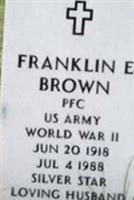 PFC Franklin E. Brown