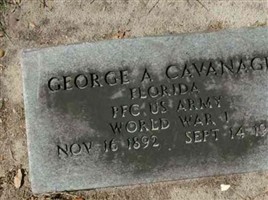PFC George A Cavanagh