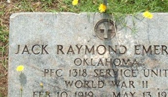 PFC Jack Raymond Emerton PFC Jack Raymond Emerton