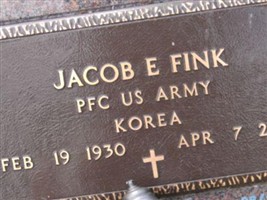 PFC Jacob E Fink PFC Jacob E Fink