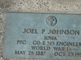 PFC Joel P Johnson PFC Joel P Johnson