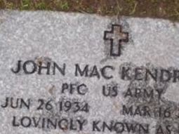 PFC John "Mac" MacKendrick PFC John "Mac" MacKendrick