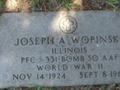 PFC Joseph A. Wopinski PFC Joseph A. Wopinski