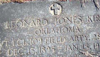 PFC Leonard Jones Kirk