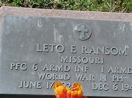 PFC Leto E. Ransom